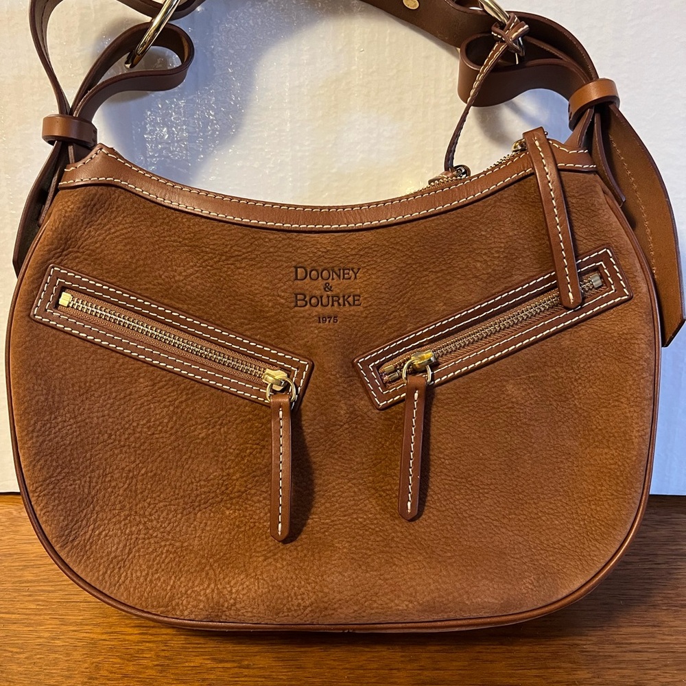 Dooney & Bourke Brown Leather Shoulder Bag